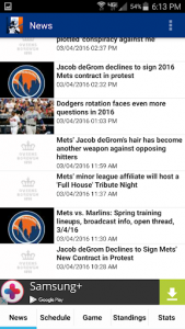 اسکرین شات برنامه New York Baseball Mets Edition 1