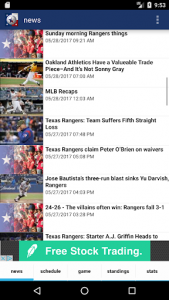اسکرین شات برنامه Texas Baseball Rangers Edition 1