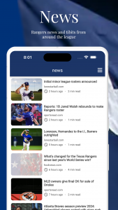 اسکرین شات 1 برنامه Texas Baseball - Rangers