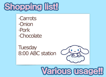 اسکرین شات 3 برنامه Notepad Cinnamoroll