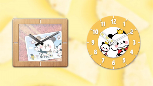 اسکرین شات برنامه Analog Clock Mochi Mochi Panda 4