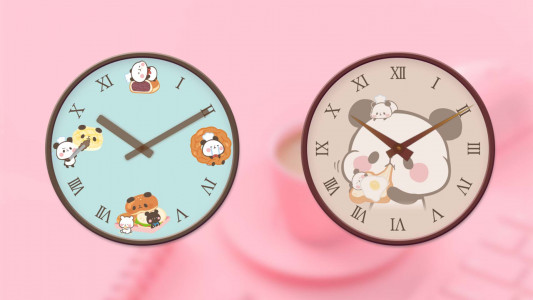 اسکرین شات برنامه Analog Clock Mochi Mochi Panda 7