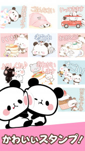 اسکرین شات برنامه MOCHI MOCHI PANDA Stickers 1