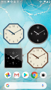 اسکرین شات برنامه Analog clocks widget – simple 6