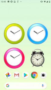 اسکرین شات برنامه Analog clocks widget – simple 4