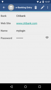 اسکرین شات 4 برنامه aWallet Password Manager