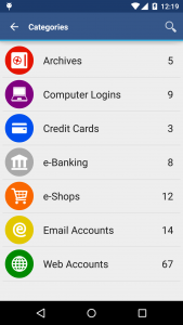 اسکرین شات 2 برنامه aWallet Password Manager