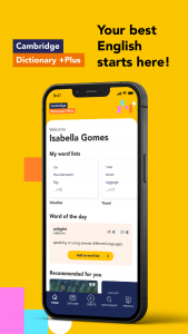اسکرین شات برنامه Cambridge Dictionary +Plus 1