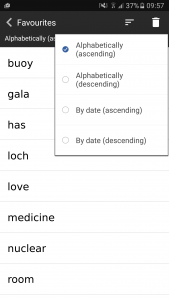 اسکرین شات برنامه English Pronouncing Dictionary 3