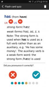 اسکرین شات برنامه English Pronouncing Dictionary 4