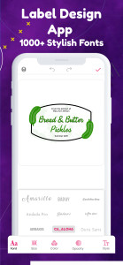 اسکرین شات 5 برنامه Label Maker Apps & Label Pics