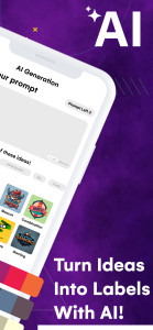 اسکرین شات 2 برنامه Label Maker Apps & Label Print