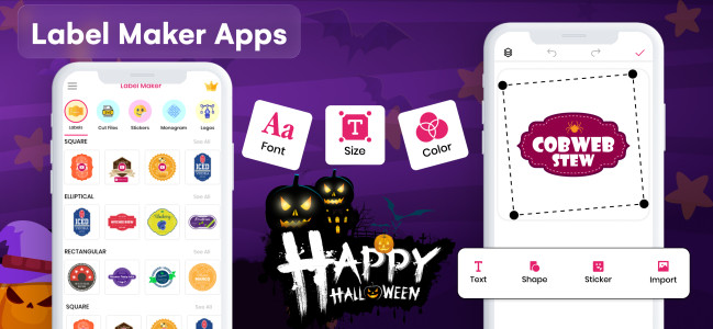 اسکرین شات 1 برنامه Label Maker Apps & Label Pics