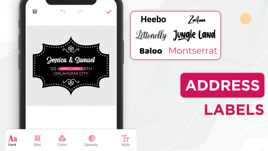 اسکرین شات 2 برنامه Label Maker : Design & Printer