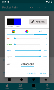 اسکرین شات برنامه Pocket Paint: draw and edit! 3