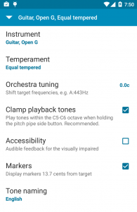 اسکرین شات برنامه Tuner - gStrings 4