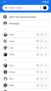 اسکرین شات 2 برنامه Contacts