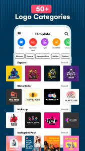 اسکرین شات 2 برنامه Logo Maker : AI Logo Generator