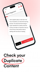اسکرین شات 2 برنامه Plagiarism Checker & Detector