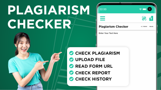 اسکرین شات 1 برنامه Plagiarism Checker & Detector