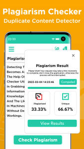 اسکرین شات 2 برنامه Plagiarism Checker & Detector
