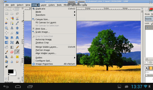 اسکرین شات برنامه XGimp Image Editor 3