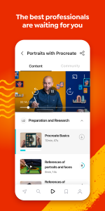 اسکرین شات 2 برنامه Domestika - Online courses