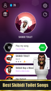 اسکرین شات بازی Skibidi Toilet Dancing Ball 1