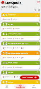 اسکرین شات برنامه LastQuake 2