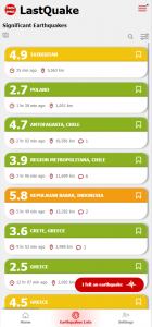 اسکرین شات 2 برنامه LastQuake