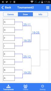 اسکرین شات برنامه Volleyball Tournament Maker 5