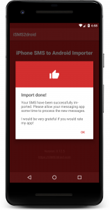 اسکرین شات برنامه iSMS2droid - iPhone SMS Import 8