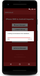 اسکرین شات برنامه iSMS2droid - iPhone SMS Import 4