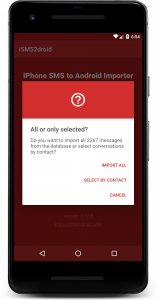 اسکرین شات برنامه iSMS2droid - iPhone SMS Import 3