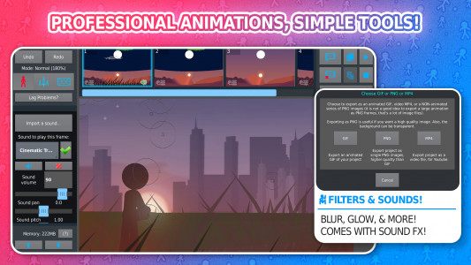 اسکرین شات برنامه Stick Nodes: Stickman Animator 4
