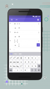 اسکرین شات برنامه GeoGebra Scientific Calculator 1