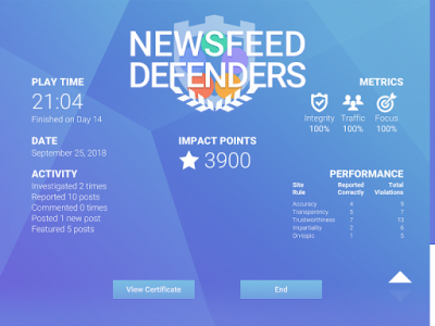 اسکرین شات بازی NewsFeed Defenders 2