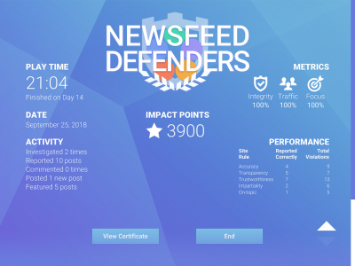 اسکرین شات 2 بازی NewsFeed Defenders