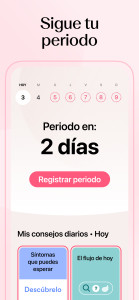 اسکرین شات 2 برنامه Mi calendario menstrual Flo