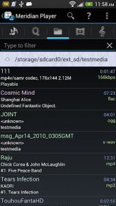 اسکرین شات برنامه Meridian Player 2