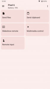 اسکرین شات برنامه KDE Connect 1