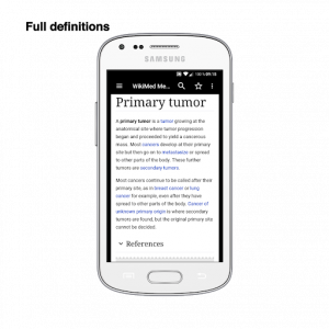اسکرین شات برنامه WikiMed mini - Offline Medical Wikipedia 1