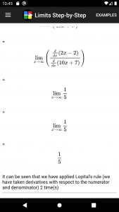 اسکرین شات برنامه Limits Step-by-Step Calculator 6