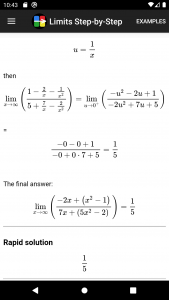 اسکرین شات برنامه Limits Step-by-Step Calculator 3