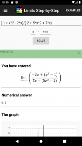 اسکرین شات برنامه Limits Step-by-Step Calculator 1