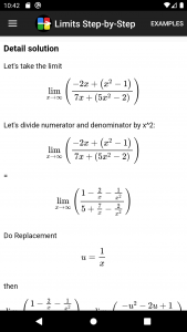 اسکرین شات برنامه Limits Step-by-Step Calculator 2