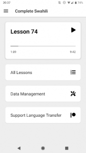 اسکرین شات برنامه Language Transfer 3