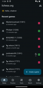 اسکرین شات 2 بازی Lichess beta