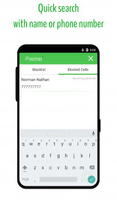 اسکرین شات برنامه Phone Call Blocker - Blacklist 7