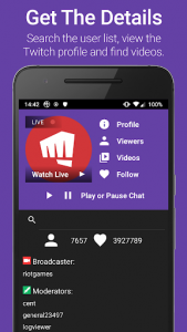 اسکرین شات برنامه mChat for Twitch 8